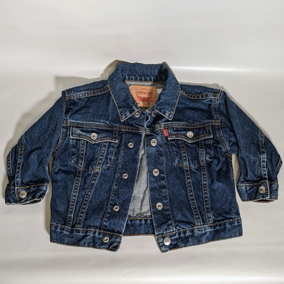 Levi's Jeans Jacket Boys Girls 2T Denim - Picture 7 of 8